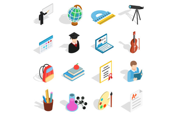 Bringing Learning to Life with an Isometric 3D Education Icons Set