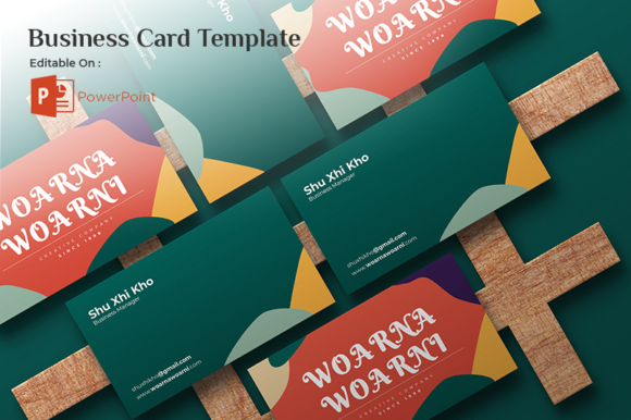 Elevating Professional Identity with the Woarna Business Card Powerpoint Template