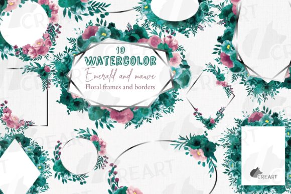Evaluating Emerald Green Mauve Floral Frames Art for Professional Design Workflows
