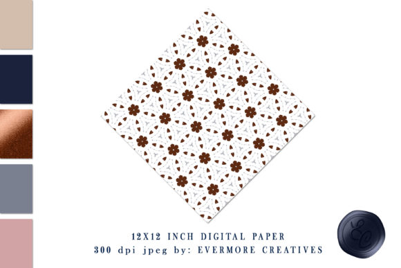 Evaluating the Practical Value of Copper Dusty Blue Zodiac Digital Paper