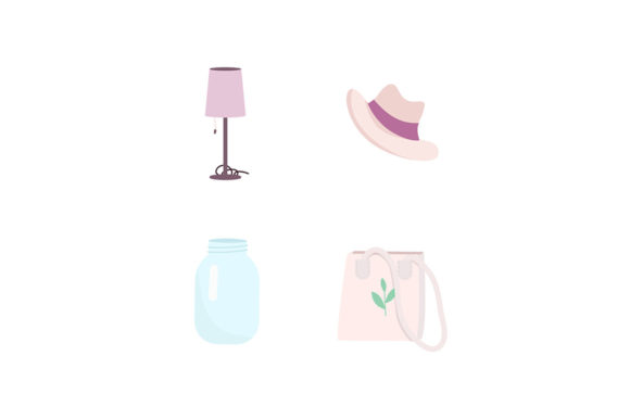 Evaluating the Reusable Products Flat Color Objects Set for Modern Web and Animation Projects