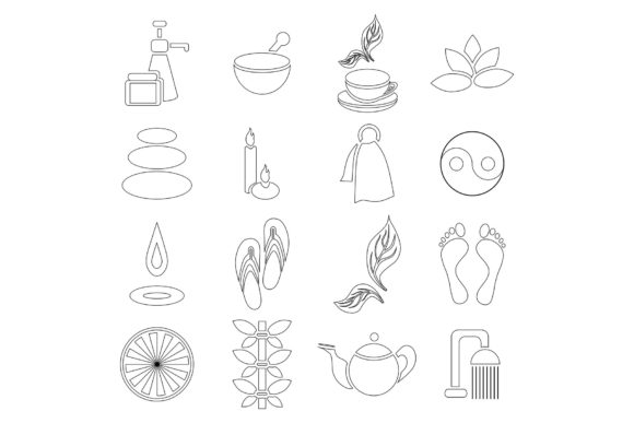 Evaluating the Spa Icons Set, Outline Style for Digital Interfaces