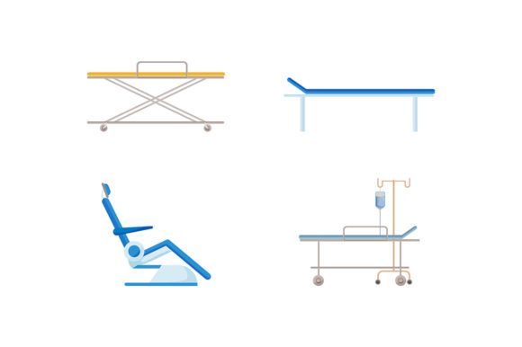 Mastering Medical Visuals: A Guide to the Hospital Bed Flat Vector Object Set