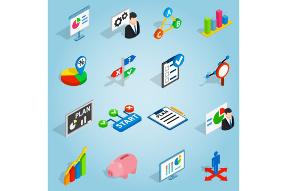 Mastering Visual Strategy with Business Plan Set Icons