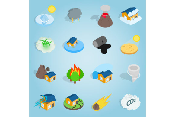 Visualizing the Unthinkable: A Guide to Isometric Catastrophe Icons in Digital Design